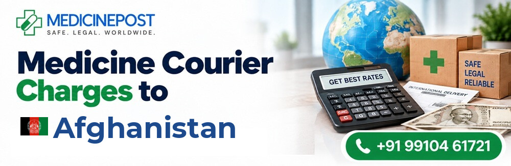 Medicine courier charges from India to Afghanistan — indicative rates in INR