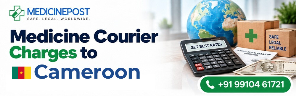 Medicine courier charges from India to Cameroon — indicative rates in INR
