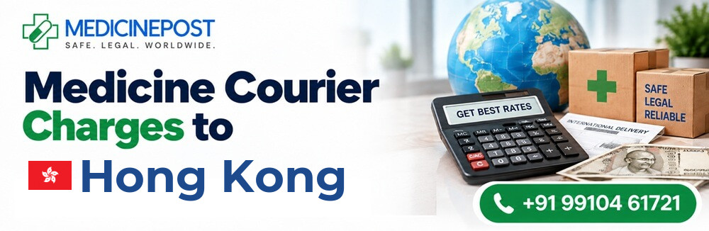 Medicine courier charges from India to Hong Kong — indicative rates in INR