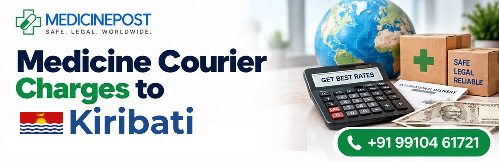 Medicine courier charges from India to Kiribati — indicative rates in INR