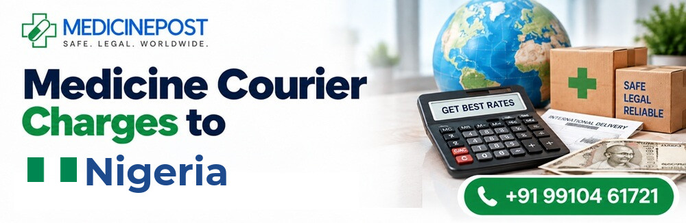 Medicine courier charges from India to Nigeria — indicative rates in INR