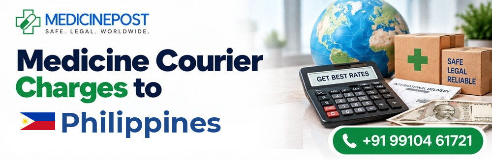 Medicine courier charges from India to Philippines — indicative rates in INR