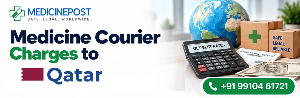 Medicine courier charges from India to Qatar — indicative rates in INR