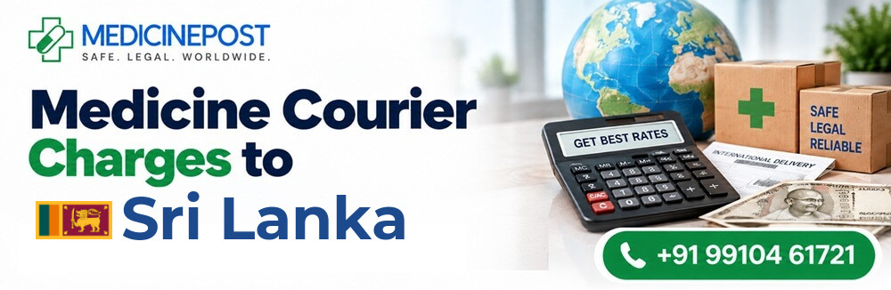 Medicine courier charges from India to Sri Lanka — indicative rates in INR